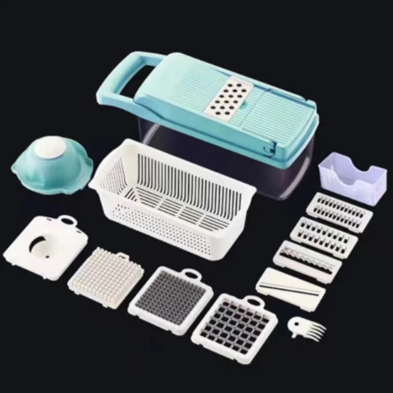 12 in 1 Manual Vegetable Chopper Kitchen Gadgets Food Chopper Onion Cutter Vegetable Slicer - Fly It Try It