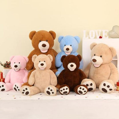 Big Plush Giant Teddy Bear Premium Soft Stuffed Animals, Large Big Teddy Bear 5 Feet Brown, Cuddly Plush Toy for Girlfriends, Kids, 51In - Fly It Try It