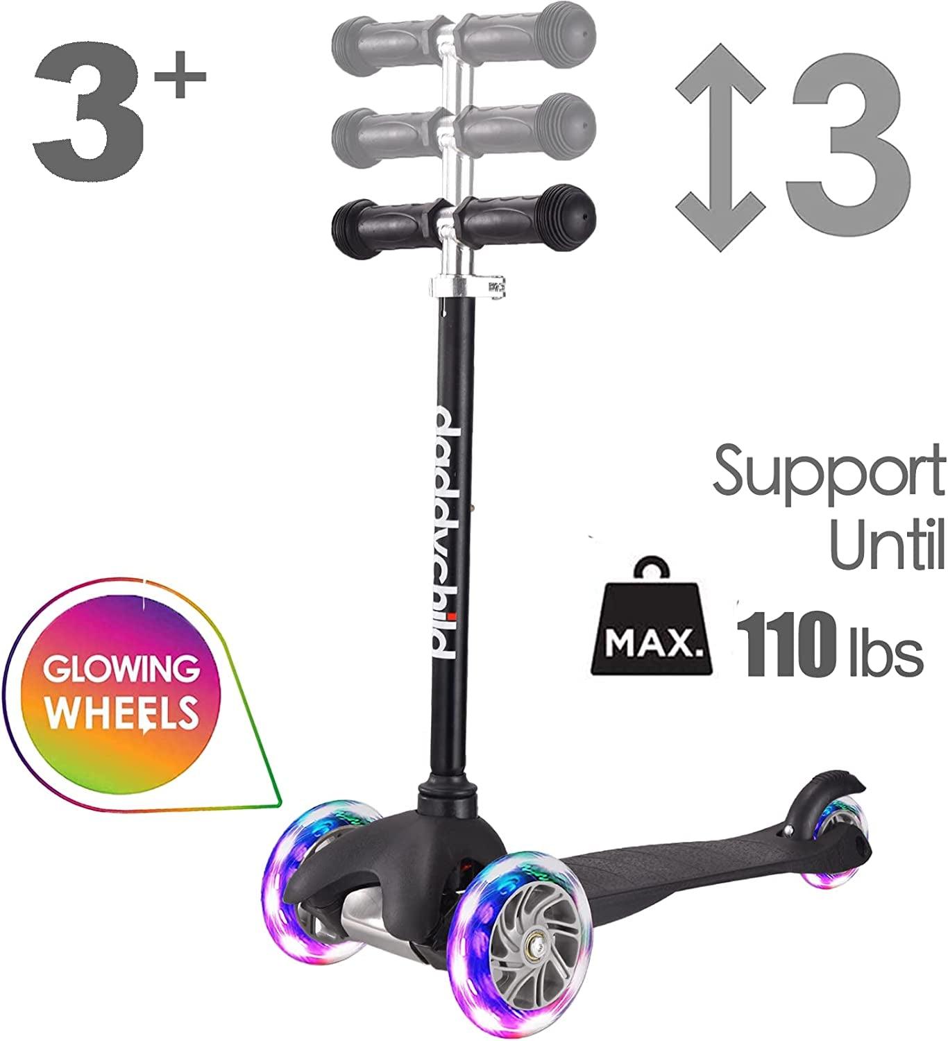 3 Wheel Scooters for Kids, Kick Scooter for Toddlers 3-6 Years Old, Boys and Girls Scooter with Light up Wheels, Mini Scooter for Children - Fly It Try It