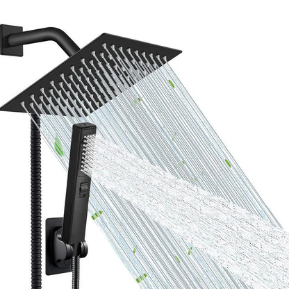 6/8"High Pressure Square Rainshower and 2-In-1 Handshower.Equipped with 78"Hose, 3Way Diverter Valve,Adhesive Showerhead Holder High Pressure Square Set Adjustable Water Christmas 2024 Ornament Christmas 2024 Ornaments Fire Blanket Bathroom Vanity