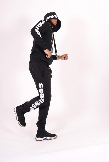 Mens Urban Hip Hop Premium Fleece Hoodie - Modern Pullover NYC Street Fashion Urbanwear Hooded Sweatshirt - Fly It Try It