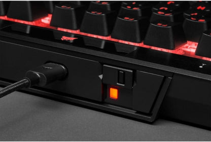 K70 RGB Tenkeyless Mechanical Gaming Keyboard - CHERRY MX SPEED Switches, Aluminum Frame, Per-Key RGB Backlighting, Detachable USB-C Cable - Fly It Try It