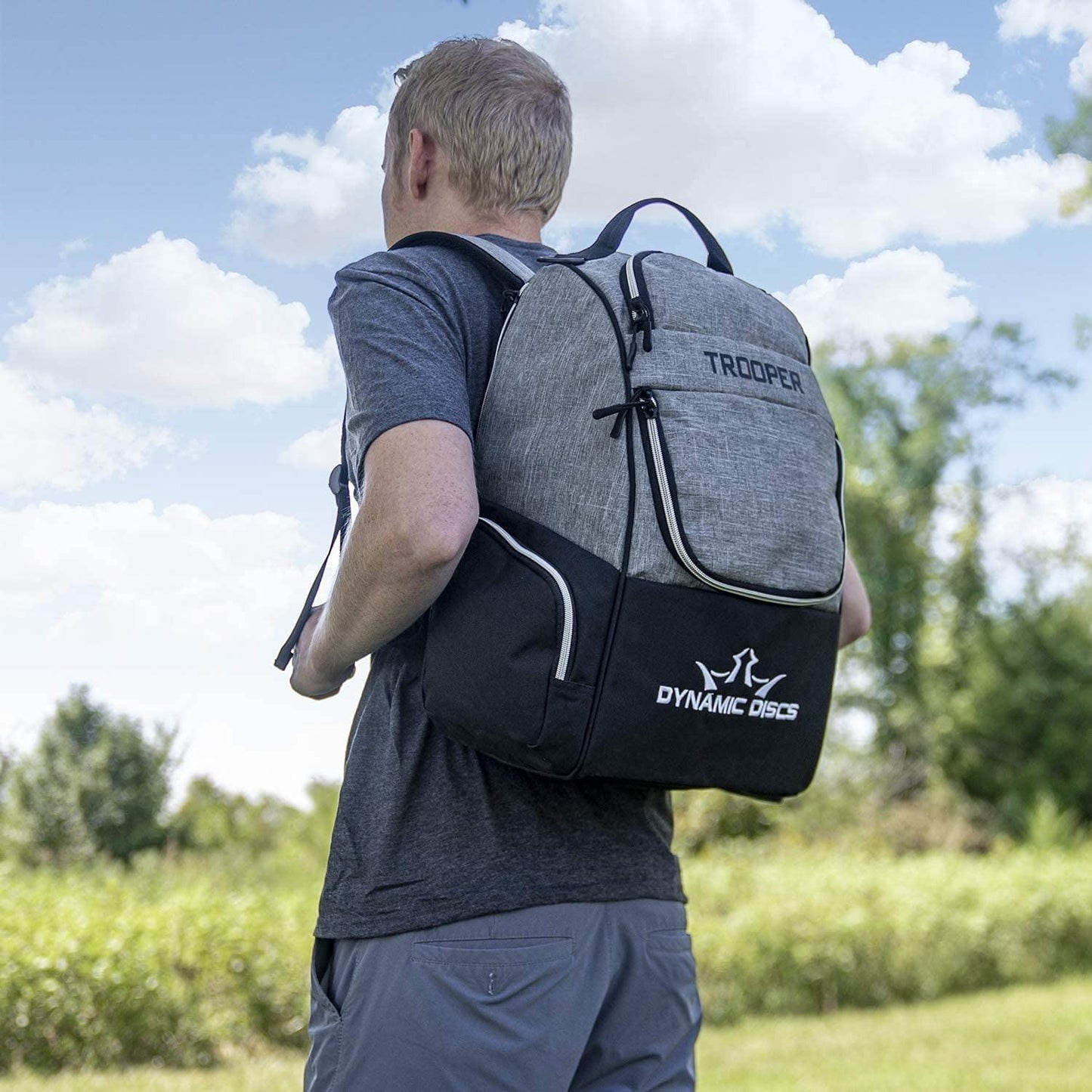 Trooper Disc Golf Bag | Large Frisbee Bags with 18+ Discs Capacity | Lightweight & Durable Backpack | Great Gifts or Disc Golf Accessories for Men | Ideal for Beginners & Pro Players - Fly It Try It