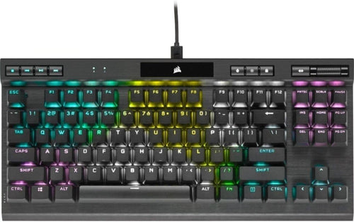 K70 RGB Tenkeyless Mechanical Gaming Keyboard - CHERRY MX SPEED Switches, Aluminum Frame, Per-Key RGB Backlighting, Detachable USB-C Cable - Fly It Try It