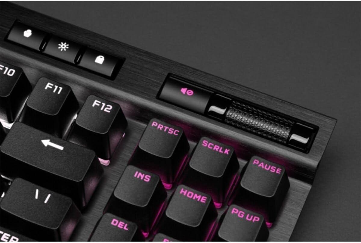 K70 RGB Tenkeyless Mechanical Gaming Keyboard - CHERRY MX SPEED Switches, Aluminum Frame, Per-Key RGB Backlighting, Detachable USB-C Cable - Fly It Try It