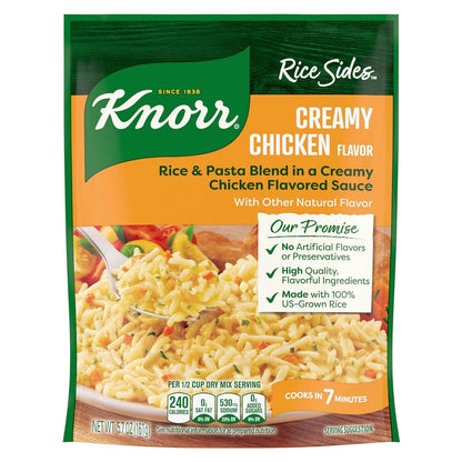 Rice Sides Creamy Chicken Long Grain Rice and Vermicelli Pasta Blend for a Tasty Rice Side Dish No Artificial Flavors, No Preservatives, No Added MSG 5.7 Oz - Fly It Try It