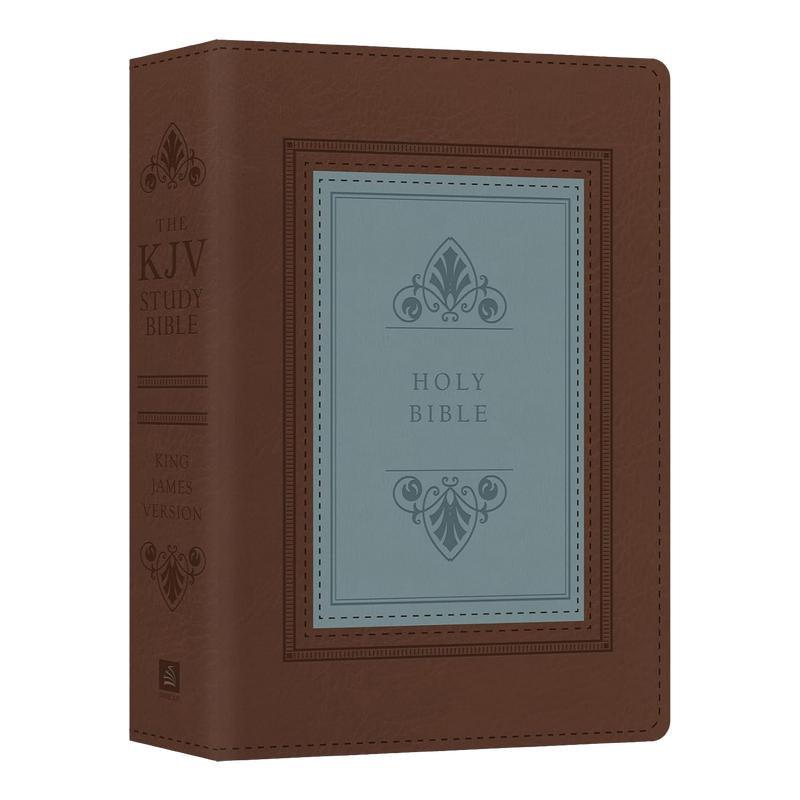 The KJV Study Bible - Large Print - Indexed [Teal Inlay] (King James Bible) Imitation Leather – Large Print - Fly It Try It