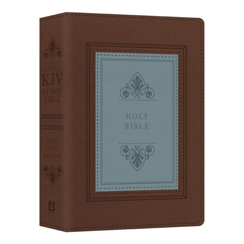 The KJV Study Bible - Large Print - Indexed [Teal Inlay] (King James Bible) Imitation Leather – Large Print - Fly It Try It