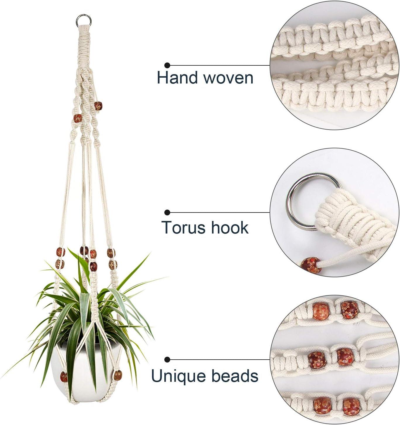 Macrame Plant Hanger, 2 Packs Plant Hangers, Hanging Planter for Indoor Plants Decorative Macrame Pot Hanger for Home Decor - Fly It Try It